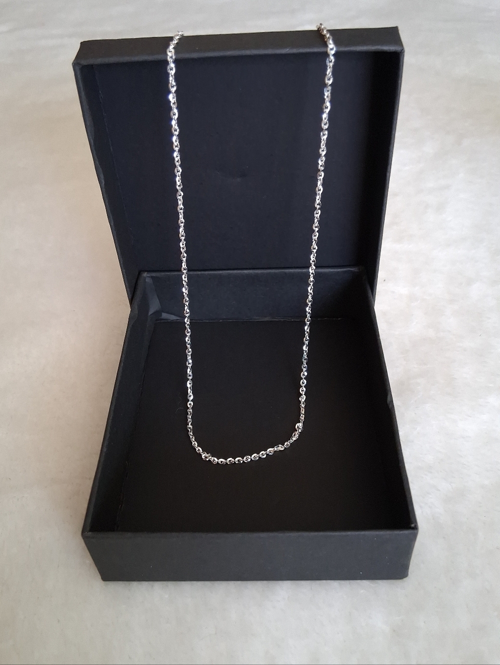 Dainty Solid 925 SS Anchor Link Chain 18'